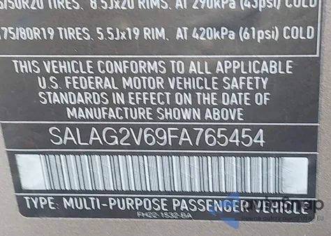 SALAG2V69FA765454